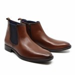 fluchos laarsje chelsea cognac leder 1058